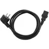 Image de PC-186-VDE - Câble d'alimentation - power CEE 7/7 (M) incliné pour power IEC 60320 C13 droit - 10 A - 1.8 m - moulé - noir