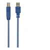 Image de - Câble USB - USB type A (M) pour USB Type B (M) - USB 3.0 - 1.8 m - moulé - bleu