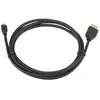 Image de - Câble HDMI - 19 pin micro HDMI Type D mâle pour HDMI mâle - 1.8 m - noir