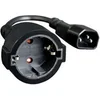Image de PC-SFC14M-01 power adapter IEC320 C14 -> SCHUKO (F) on a 15 cm cable