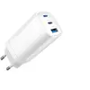 Image de Chargeur secteur - 2x USB-C + 1x USB-A 65W (Blanc)