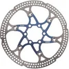 Image de disque 160 mm 6 trous acier argenté / bleu