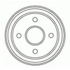 Image de Tambour De Frein 2335-S Abs Abs 2335s Renault