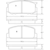 Image de Kit De Plaquettes De Frein, Frein À Disque 36434 Abs Abs 36434 Daihatsu;Toyota