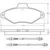 Image de Kit De Plaquettes De Frein, Frein À Disque 36836 Abs Abs 36836 Citroen