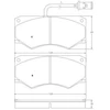 Image de Kit De Plaquettes De Frein, Frein À Disque 36842 Abs Abs 36842 Iveco