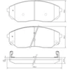 Image de Kit De Plaquettes De Frein, Frein À Disque 37364 Abs Abs 37364 Kia