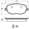 Image de Kit De Plaquettes De Frein, Frein À Disque 37444 Abs Abs 37444 Lancia