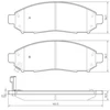 Image de Kit De Plaquettes De Frein, Frein À Disque 37518 Abs Abs 37518 Nissan