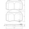 Image de Kit De Plaquettes De Frein, Frein À Disque 37451 Abs Abs 37451 Cadillac;Chevrolet;Honda;Infiniti;Nissan