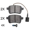 Image de Kit De Plaquettes De Frein, Frein À Disque 37775 Abs Abs 37775 Alfa Romeo