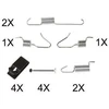 Image de Kit D'Accessoires, Mâchoires De Frein De Stationnement Abs 0898q Nissan;Renault;Toyota