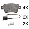 Image de Kit De Plaquettes De Frein, Frein À Disque 37796 Abs Abs 37796 Abarth;Fiat