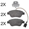 Image de Kit De Plaquettes De Frein, Frein À Disque 37800 Abs Abs 37800 Alfa Romeo;Citroen;Fiat;Peugeot