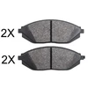 Image de Kit De Plaquettes De Frein, Frein À Disque 37842 Abs Abs 37842 Chevrolet
