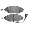 Image de Kit De Plaquettes De Frein, Frein À Disque 37872 Abs Abs 37872 Audi;Cupra;Seat;Skoda;Volkswagen