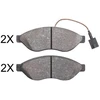 Image de Kit De Plaquettes De Frein, Frein À Disque 37907 Abs Abs 37907 Citroen;Fiat;Opel;Peugeot