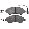 Image de Kit De Plaquettes De Frein, Frein À Disque 37908 Abs Abs 37908 Citroen;Peugeot