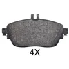 Image de Kit De Plaquettes De Frein, Frein À Disque 37911 Abs Abs 37911 Infiniti;Mercedes-Benz