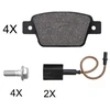 Image de Kit De Plaquettes De Frein, Frein À Disque 37928 Abs Abs 37928 Fiat;Iveco;Lancia