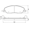 Image de Kit De Plaquettes De Frein, Frein À Disque 37662 Abs Abs 37662 Ford Usa