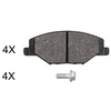 Image de Kit De Plaquettes De Frein, Frein À Disque 37957 Abs Abs 37957 Skoda