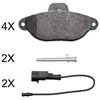 Image de Kit De Plaquettes De Frein, Frein À Disque 37995 Abs Abs 37995 Ford