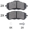 Image de Kit De Plaquettes De Frein, Frein À Disque 35018 Abs Abs 35018 Citroen;Opel;Peugeot;Toyota
