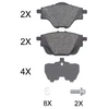 Image de Kit De Plaquettes De Frein, Frein À Disque 35019 Abs Abs 35019 Citroen;Ds;Opel;Peugeot;Vauxhall