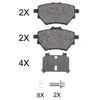 Image de Kit De Plaquettes De Frein, Frein À Disque 35020 Abs Abs 35020 Abarth;Alfa Romeo;Citroen;Ds;Fiat;Jeep;Lancia;Opel;Peugeot;Toyota;Vauxhall;Xpeng