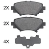 Image de Kit De Plaquettes De Frein, Frein À Disque 35032 Abs Abs 35032 Mazda