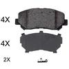 Image de Kit De Plaquettes De Frein, Frein À Disque 35057 Abs Abs 35057 Jeep