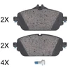 Image de Kit De Plaquettes De Frein, Frein À Disque 35069 Abs Abs 35069 Mercedes-Benz