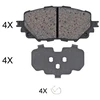 Image de Kit De Plaquettes De Frein, Frein À Disque 35126 Abs Abs 35126 Abarth;Fiat;Mazda