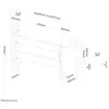 Image de FPMA-W820 simple Support mural pour écran 25,4 cm (10) - 68,6 cm (27) argent inclinable, mobile