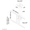 Image de Neomounts PLASMA-C100 - Support - pleine action - pour écran plat - noir - Taille d'écran : 37"-75" - montable au plafond