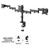 Image de Neomounts NM-D135D3 - Kit de montage - pleine action - pour 3 écrans LCD - noir - Taille d'écran : 10"-27" - pinces montables, oeillet, montrable sur