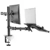 Image de FPMA-D550NOTEBOOK - Kit de montage - pleine action - pour écran LCD / ordinateur portable - noir - Taille d'écran : 10"-32" - pinces montables,