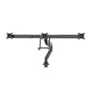 Image de Neomounts NM-D775DX3 - Kit de montage - pleine action - pour 3 écrans LCD - noir - Taille d'écran : 17"-27" - pinces montables, oeillet, montrable