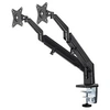 Image de Neomounts DS70-810BL2 - Kit de montage (support de montage pour bureau) - bras double réglable en hauteur et en mouvement - pour 2 écrans LCD - noir