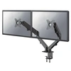 Image de Neomounts DS70-700BL2 - Kit de montage (support de montage pour bureau) - bras double réglable en hauteur et en mouvement - pour 2 écrans LCD - noir