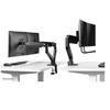 Image de Neomounts DS75-450BL2 - Kit de montage (bras articulé, serre-joint, attache topfix) - pleine action - pour 2 écrans LCD - noir - Taille d'écran :