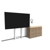 Image de Neomounts WL55-875WH1 - Kit de montage (support mural) - motorisé - pour écran plat - verrouillable - acier - blanc - Taille d'écran : 37"-100"