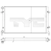 Image de Radiateur, Refroidissement Du Moteur 702-0025 Tyc Tyc 7020025 Audi;Seat;Skoda;Volkswagen