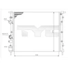 Image de Radiateur, Refroidissement Du Moteur 728-0026 Tyc Tyc 7280026 Dacia;Nissan;Renault