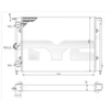 Image de Radiateur, Refroidissement Du Moteur 737-0050 Tyc Tyc 7370050 Volkswagen