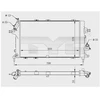 Image de Radiateur, Refroidissement Du Moteur 725-0028-R Tyc Tyc 7250028r Opel