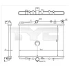 Image de Radiateur, Refroidissement Du Moteur 726-0018-R Tyc Tyc 7260018r Citroen;Peugeot