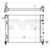Image de Radiateur, Refroidissement Du Moteur 709-0023-R Tyc Tyc 7090023r Fiat;Ford