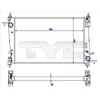 Image de Radiateur, Refroidissement Du Moteur 725-0042-R Tyc Tyc 7250042r Abarth;Alfa Romeo;Fiat;Lancia;Opel